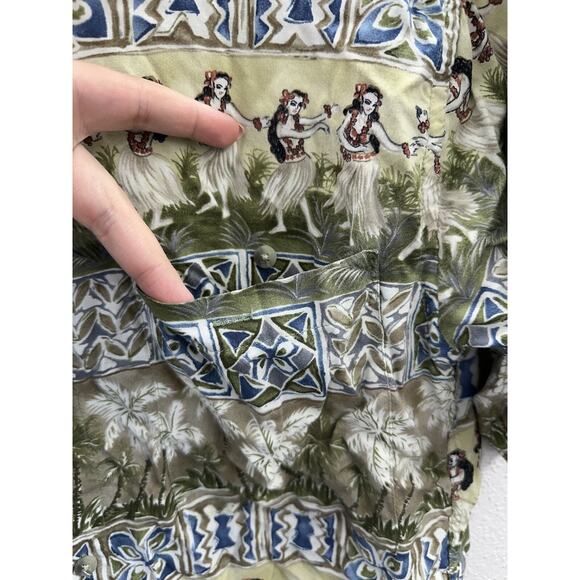 Campia Moda Mens Shirt Size Large Hawaiin Short Sleeve Button Up Vintage - Picture 3 of 10